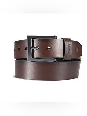 Carhartt Burnished Leather Box Buckle Belt Brown Size 40 NWT